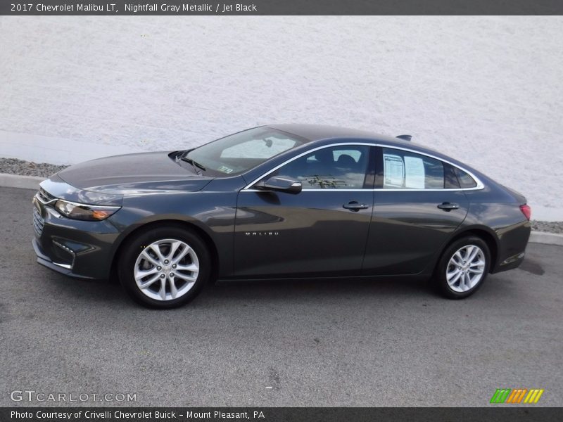 Nightfall Gray Metallic / Jet Black 2017 Chevrolet Malibu LT