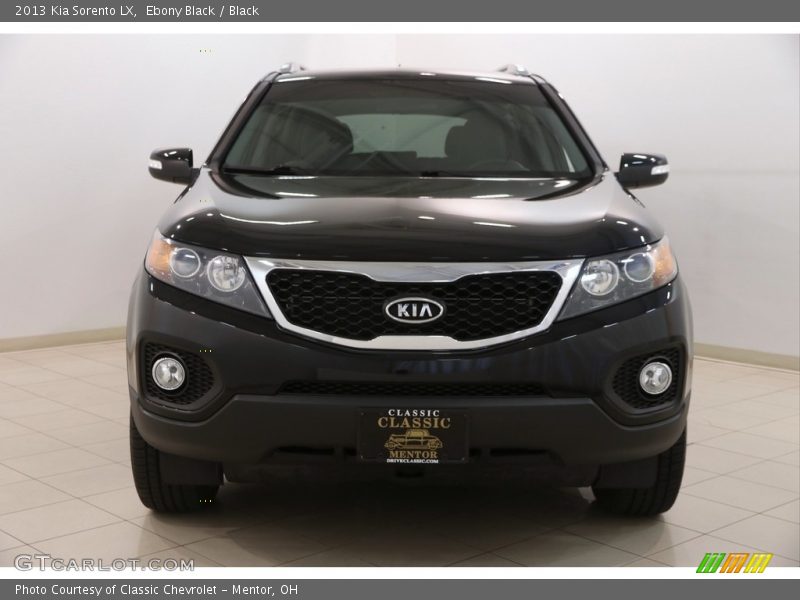 Ebony Black / Black 2013 Kia Sorento LX