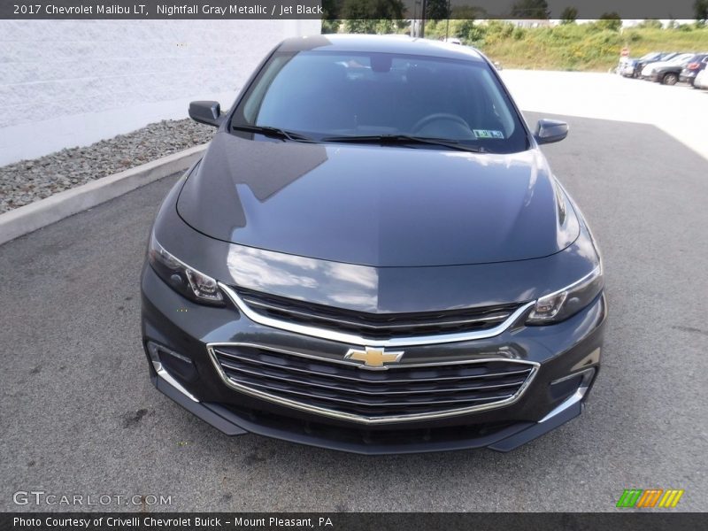Nightfall Gray Metallic / Jet Black 2017 Chevrolet Malibu LT