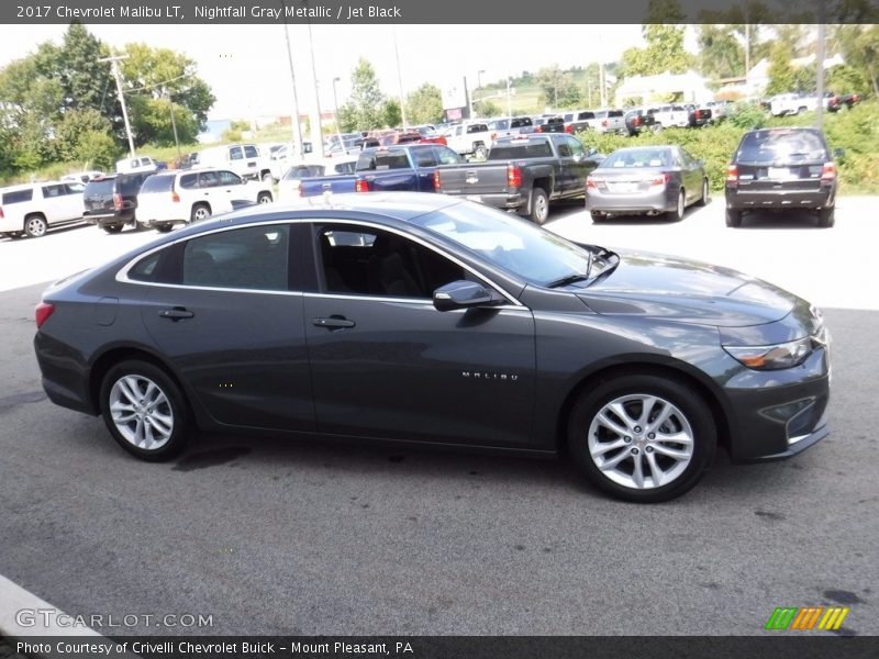 Nightfall Gray Metallic / Jet Black 2017 Chevrolet Malibu LT
