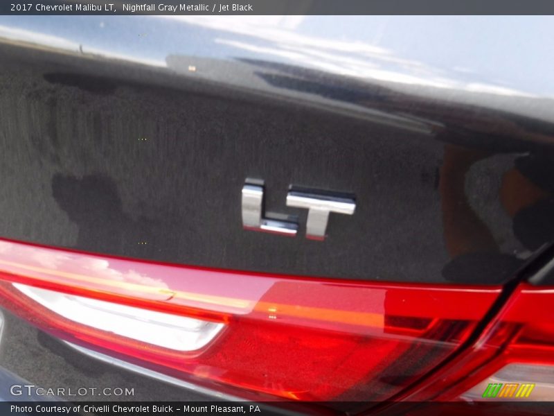 Nightfall Gray Metallic / Jet Black 2017 Chevrolet Malibu LT