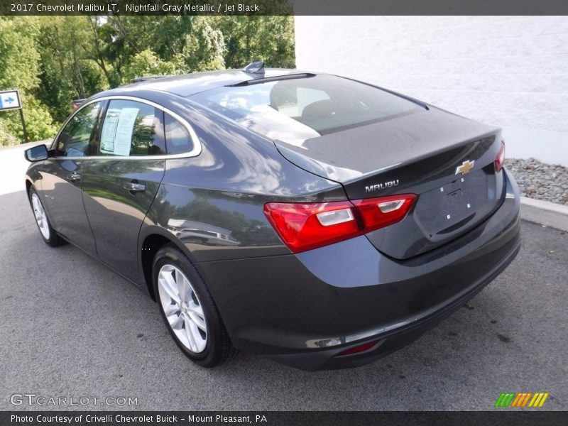 Nightfall Gray Metallic / Jet Black 2017 Chevrolet Malibu LT