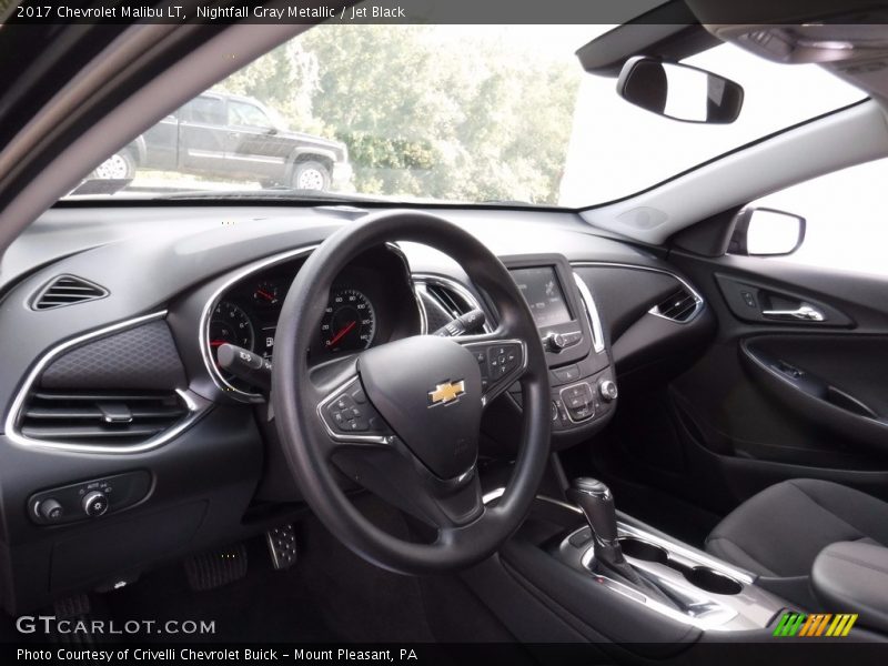 Nightfall Gray Metallic / Jet Black 2017 Chevrolet Malibu LT