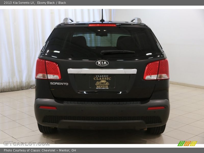 Ebony Black / Black 2013 Kia Sorento LX