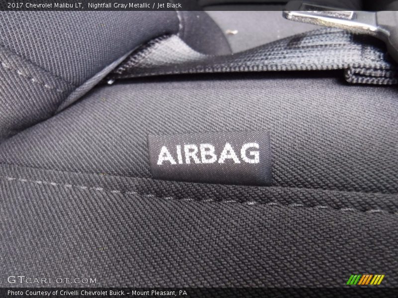 Nightfall Gray Metallic / Jet Black 2017 Chevrolet Malibu LT
