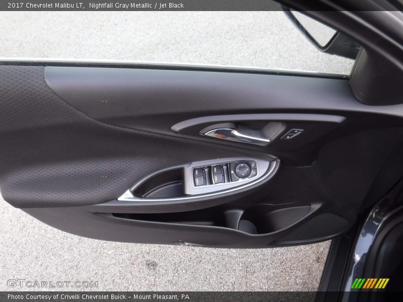 Nightfall Gray Metallic / Jet Black 2017 Chevrolet Malibu LT