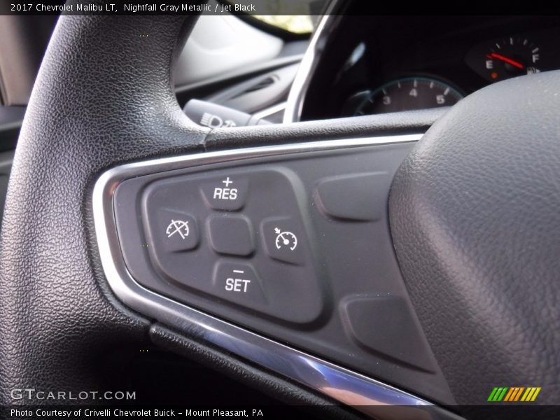 Nightfall Gray Metallic / Jet Black 2017 Chevrolet Malibu LT