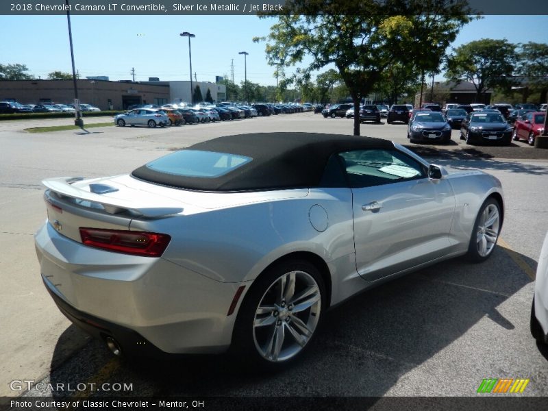 Silver Ice Metallic / Jet Black 2018 Chevrolet Camaro LT Convertible