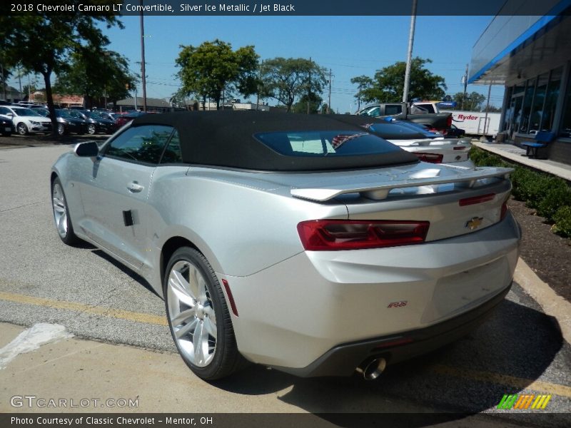 Silver Ice Metallic / Jet Black 2018 Chevrolet Camaro LT Convertible