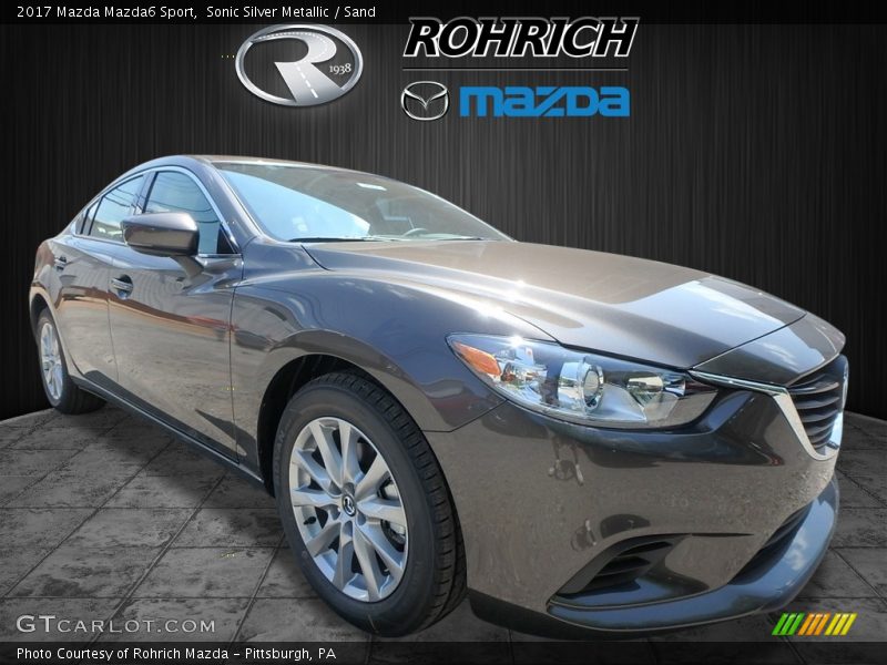 Sonic Silver Metallic / Sand 2017 Mazda Mazda6 Sport