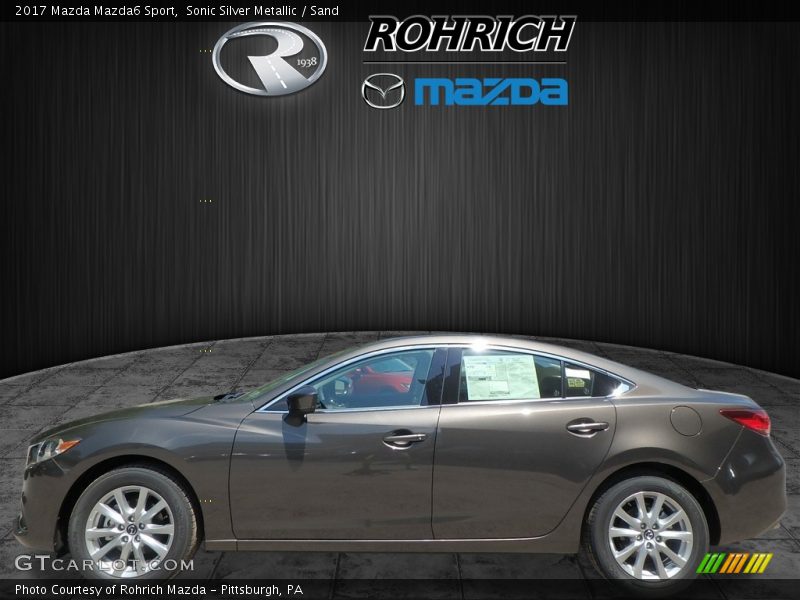 Sonic Silver Metallic / Sand 2017 Mazda Mazda6 Sport