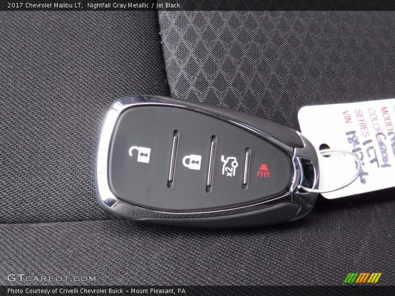 Nightfall Gray Metallic / Jet Black 2017 Chevrolet Malibu LT
