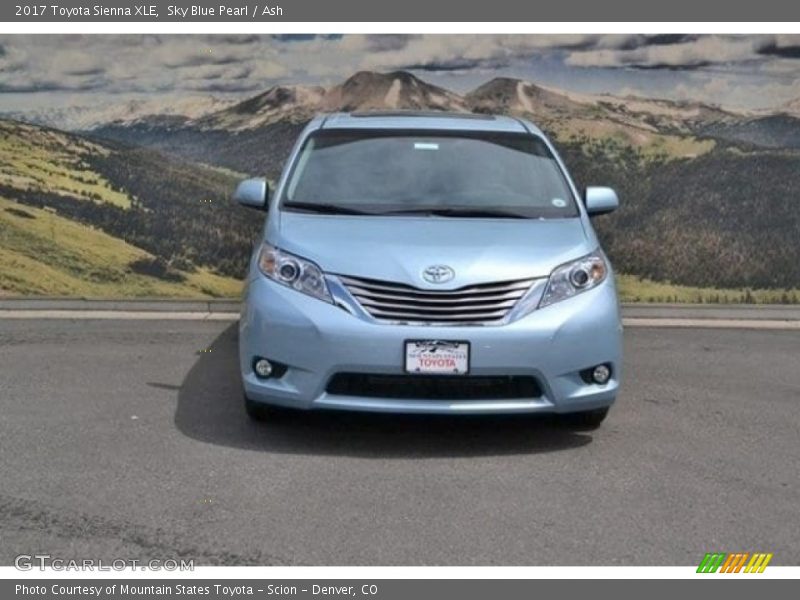 Sky Blue Pearl / Ash 2017 Toyota Sienna XLE