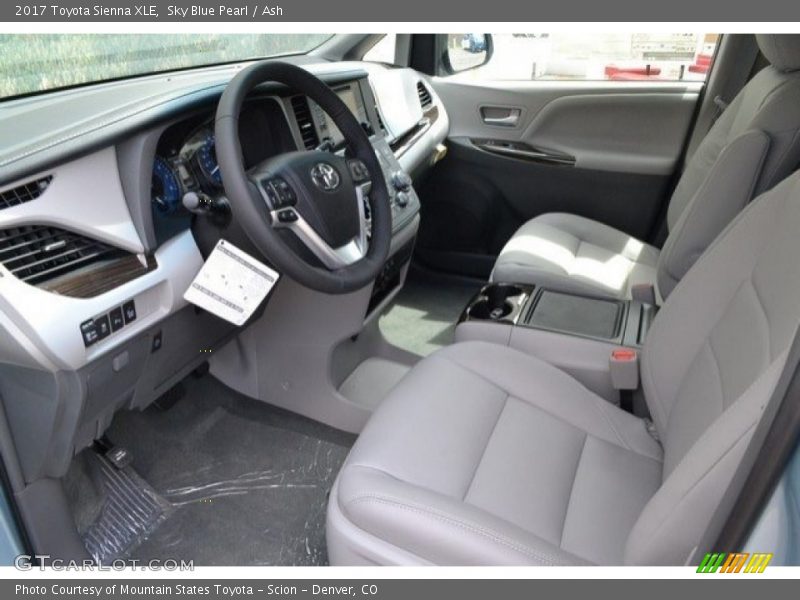 Sky Blue Pearl / Ash 2017 Toyota Sienna XLE