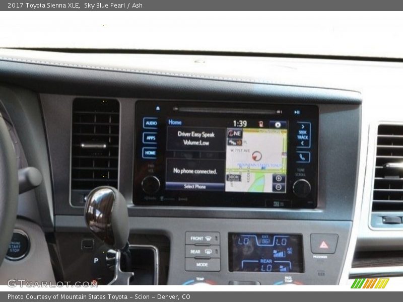 Sky Blue Pearl / Ash 2017 Toyota Sienna XLE