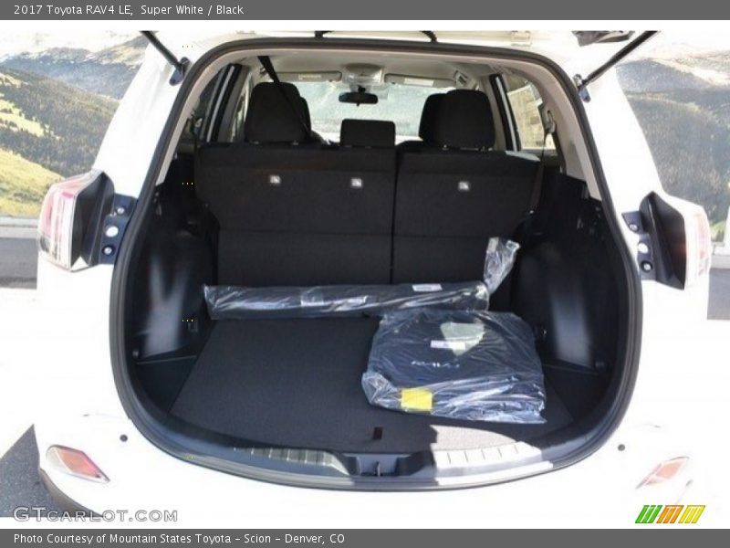 Super White / Black 2017 Toyota RAV4 LE