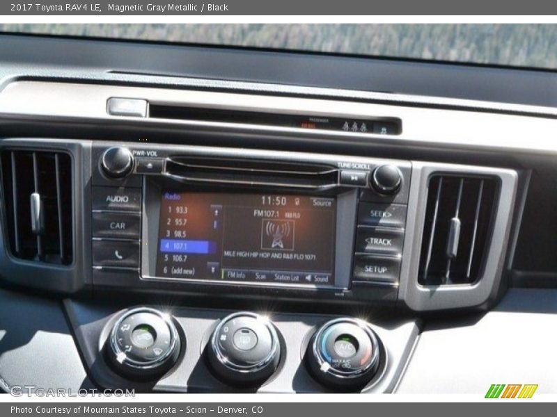 Magnetic Gray Metallic / Black 2017 Toyota RAV4 LE