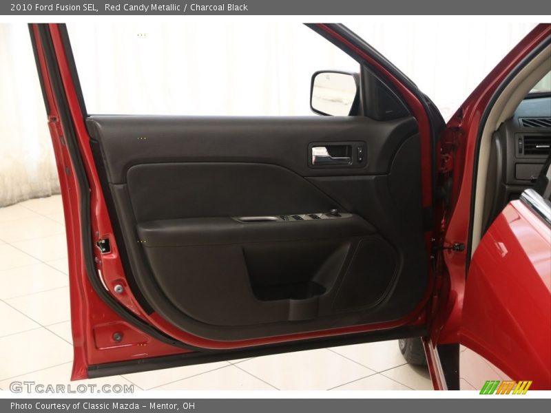 Red Candy Metallic / Charcoal Black 2010 Ford Fusion SEL