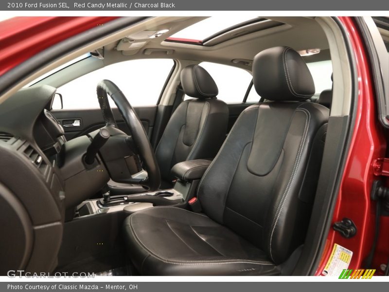 Red Candy Metallic / Charcoal Black 2010 Ford Fusion SEL