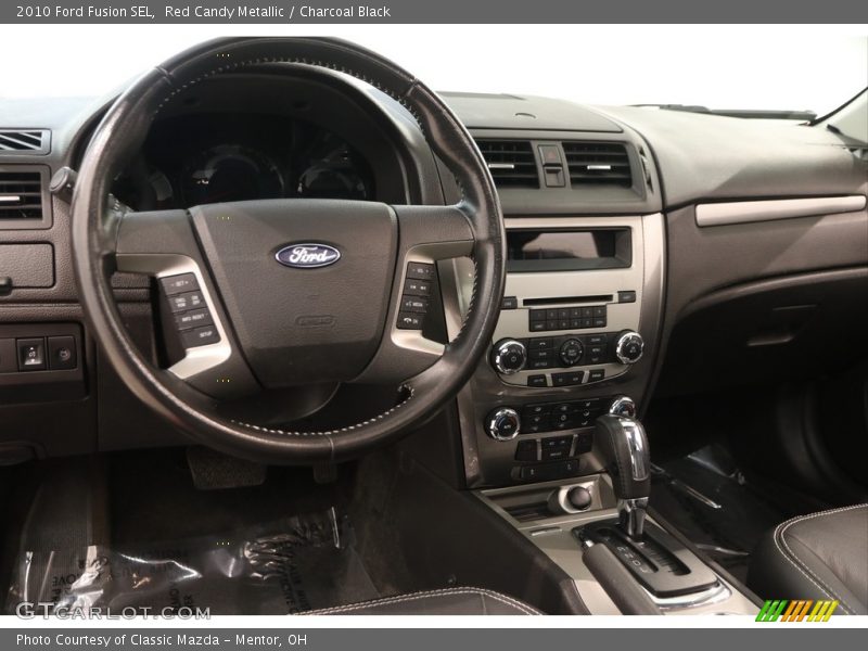 Red Candy Metallic / Charcoal Black 2010 Ford Fusion SEL