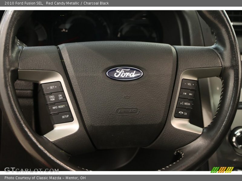 Red Candy Metallic / Charcoal Black 2010 Ford Fusion SEL