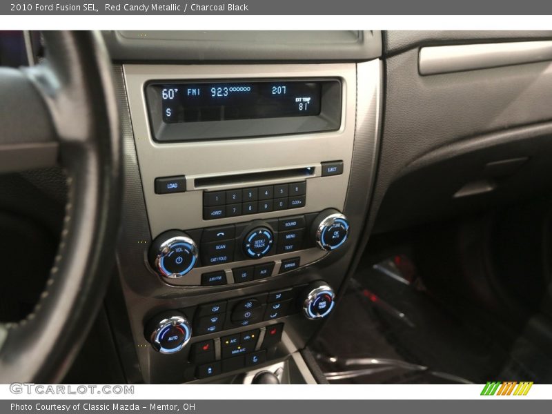 Red Candy Metallic / Charcoal Black 2010 Ford Fusion SEL