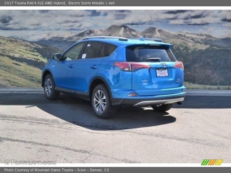 Electric Storm Metallic / Ash 2017 Toyota RAV4 XLE AWD Hybrid