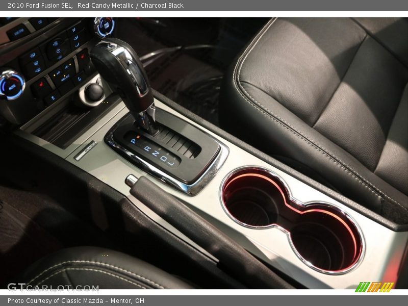 Red Candy Metallic / Charcoal Black 2010 Ford Fusion SEL