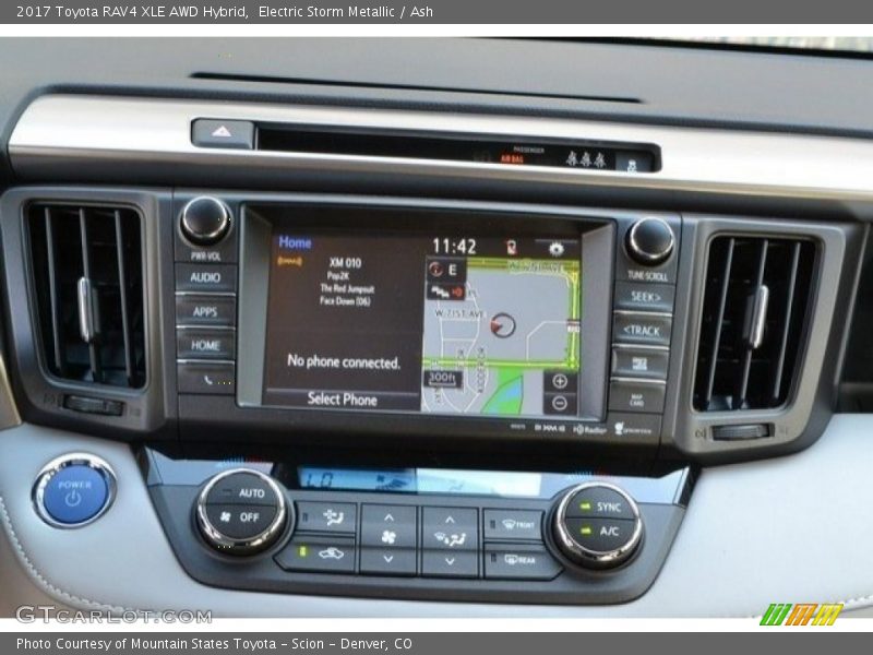 Electric Storm Metallic / Ash 2017 Toyota RAV4 XLE AWD Hybrid