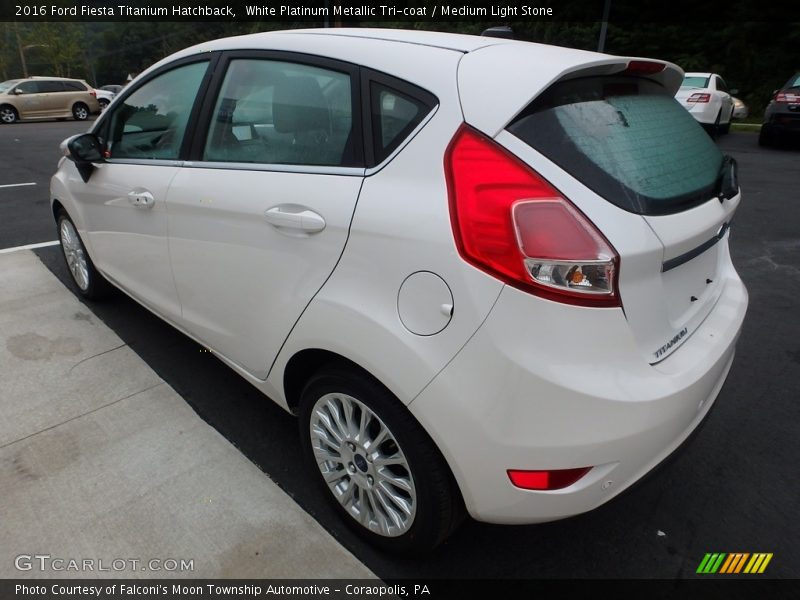  2016 Fiesta Titanium Hatchback White Platinum Metallic Tri-coat