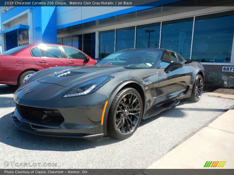 Watkins Glen Gray Metallic / Jet Black 2018 Chevrolet Corvette Z06 Coupe