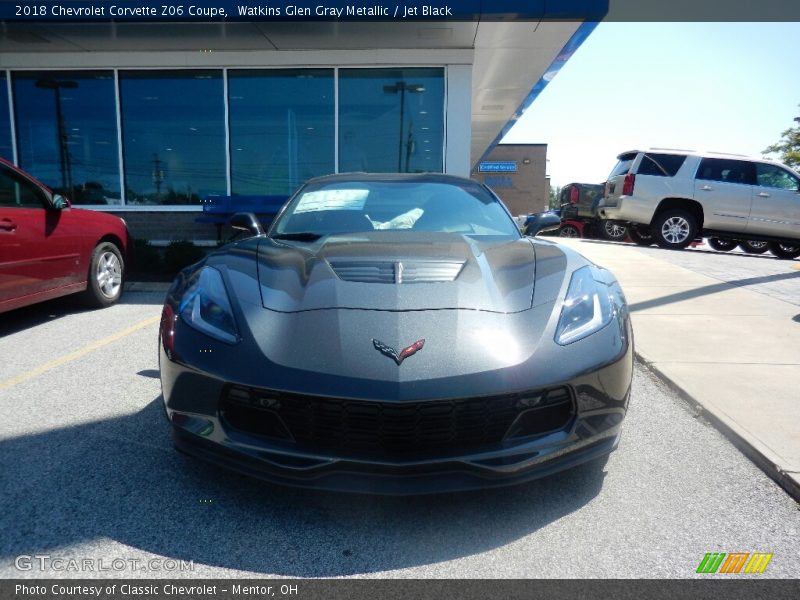 Watkins Glen Gray Metallic / Jet Black 2018 Chevrolet Corvette Z06 Coupe