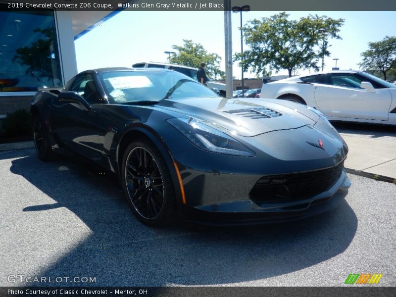 Watkins Glen Gray Metallic / Jet Black 2018 Chevrolet Corvette Z06 Coupe