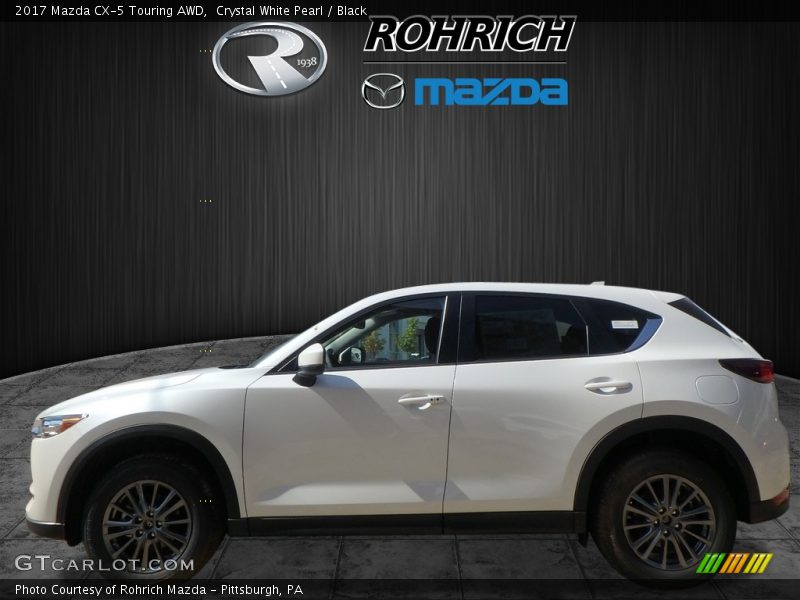 Crystal White Pearl / Black 2017 Mazda CX-5 Touring AWD