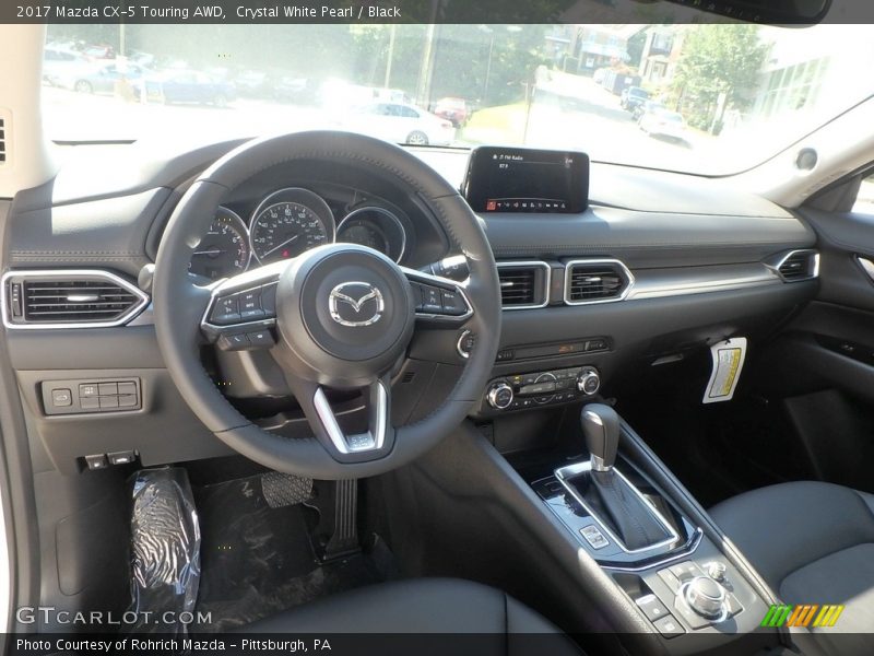 Crystal White Pearl / Black 2017 Mazda CX-5 Touring AWD