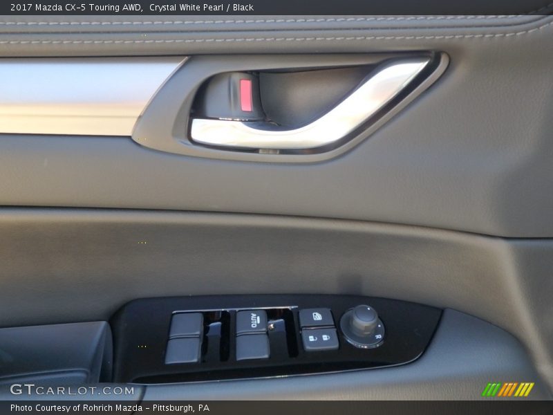 Crystal White Pearl / Black 2017 Mazda CX-5 Touring AWD