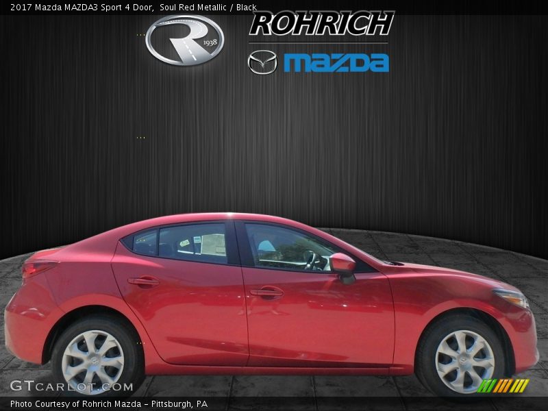 Soul Red Metallic / Black 2017 Mazda MAZDA3 Sport 4 Door
