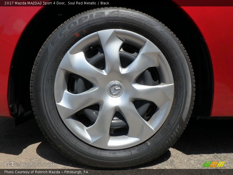Soul Red Metallic / Black 2017 Mazda MAZDA3 Sport 4 Door