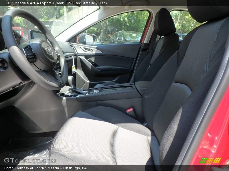 Soul Red Metallic / Black 2017 Mazda MAZDA3 Sport 4 Door