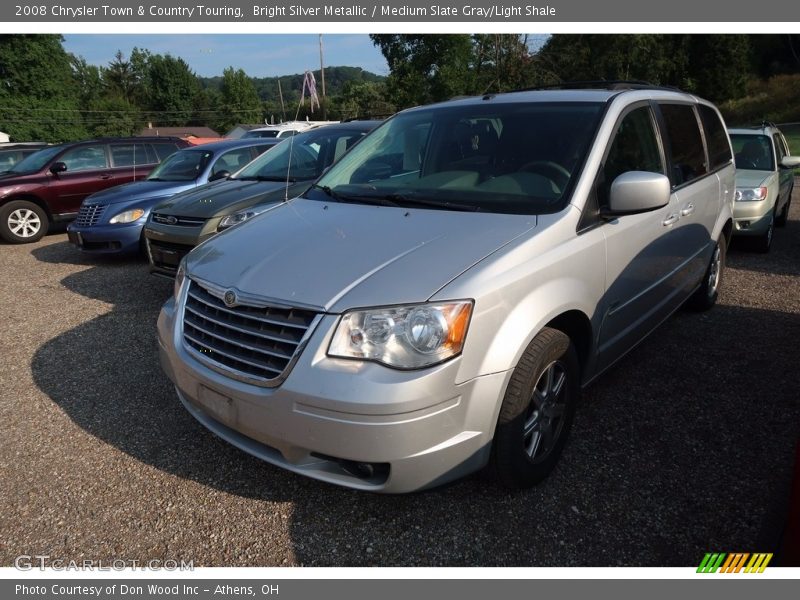 Bright Silver Metallic / Medium Slate Gray/Light Shale 2008 Chrysler Town & Country Touring