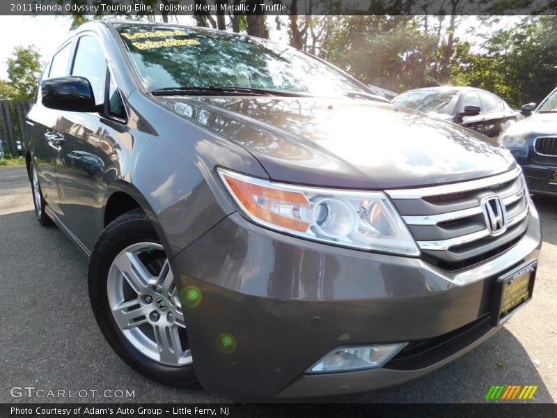 Polished Metal Metallic / Truffle 2011 Honda Odyssey Touring Elite