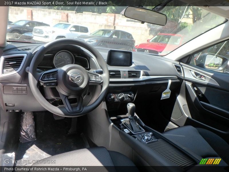 Soul Red Metallic / Black 2017 Mazda MAZDA3 Sport 4 Door