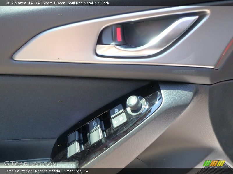 Soul Red Metallic / Black 2017 Mazda MAZDA3 Sport 4 Door