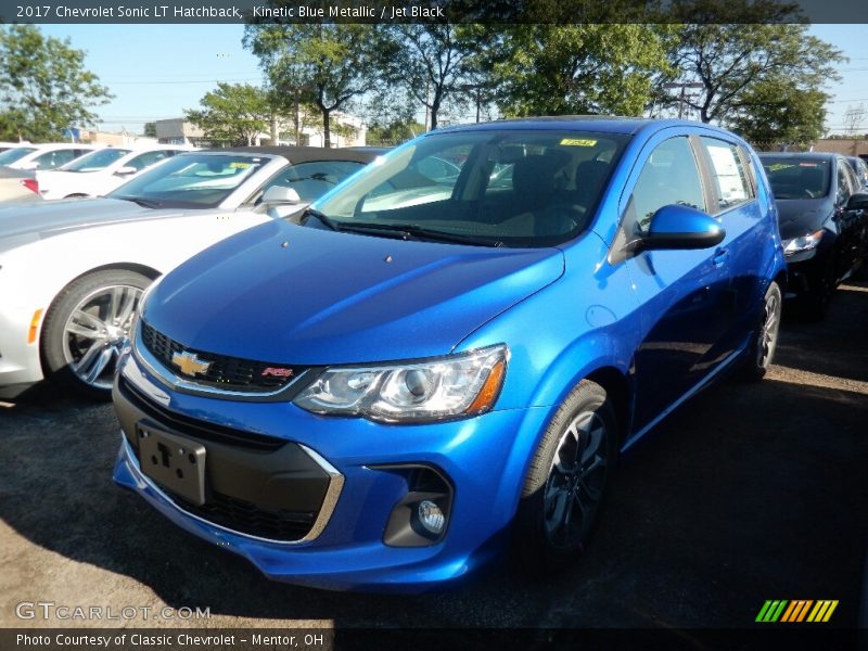 Kinetic Blue Metallic / Jet Black 2017 Chevrolet Sonic LT Hatchback