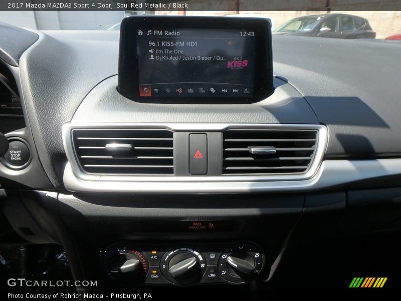 Soul Red Metallic / Black 2017 Mazda MAZDA3 Sport 4 Door