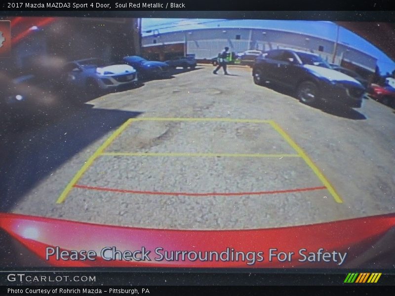 Soul Red Metallic / Black 2017 Mazda MAZDA3 Sport 4 Door