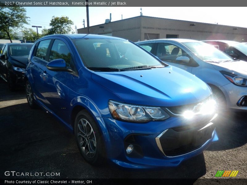 Kinetic Blue Metallic / Jet Black 2017 Chevrolet Sonic LT Hatchback