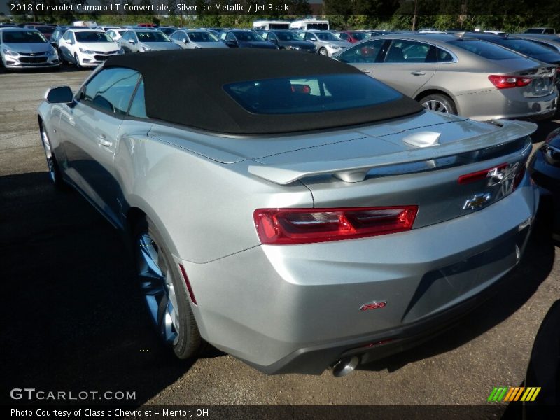 Silver Ice Metallic / Jet Black 2018 Chevrolet Camaro LT Convertible