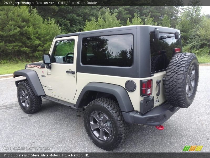 Gobi / Black/Dark Saddle 2017 Jeep Wrangler Rubicon 4x4