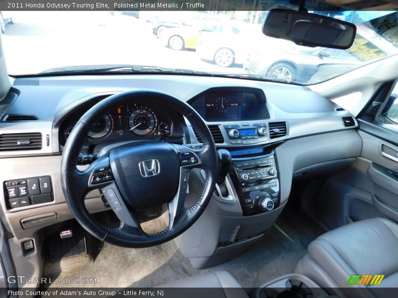 Polished Metal Metallic / Truffle 2011 Honda Odyssey Touring Elite